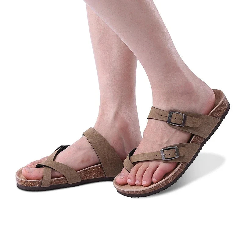 Sandales entre-doigt mixtes à double bride réglable, du 36 au 43