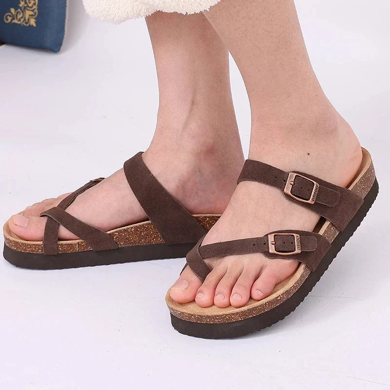 Sandales entre-doigt mixtes à double bride réglable, du 36 au 43