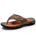 Sandales de sport homme, semelle épaisse et renfort latéral, café