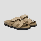 Sandales femme à brides ajustables, semelle amortissante, kaki