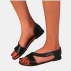 Sandales femme au style minimaliste, blanc ou noir, du 36 au 42