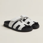 Sandales femme d'été à semelle ergonomique, cinq coloris, blanc