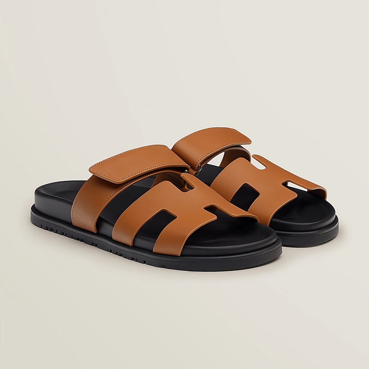 Sandales femme d'été à semelle ergonomique, cinq coloris, brun