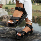 Sandales orthopédiques d'été femme, semelle intérieure souple