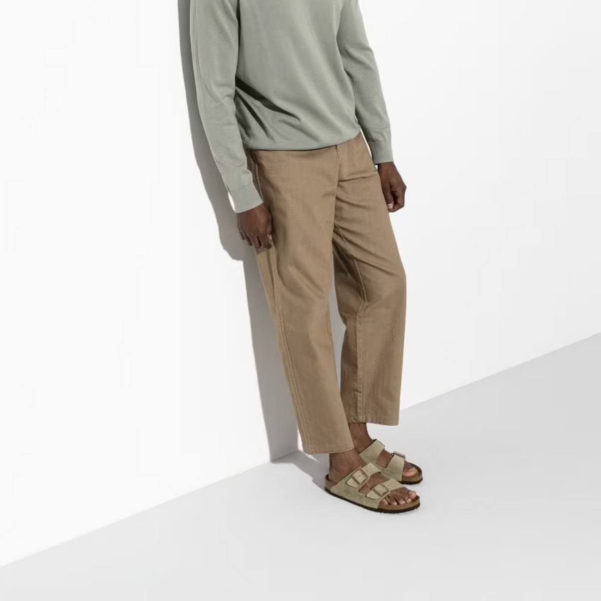 Sandales femme taupe, semelle anatomique, bride réglable