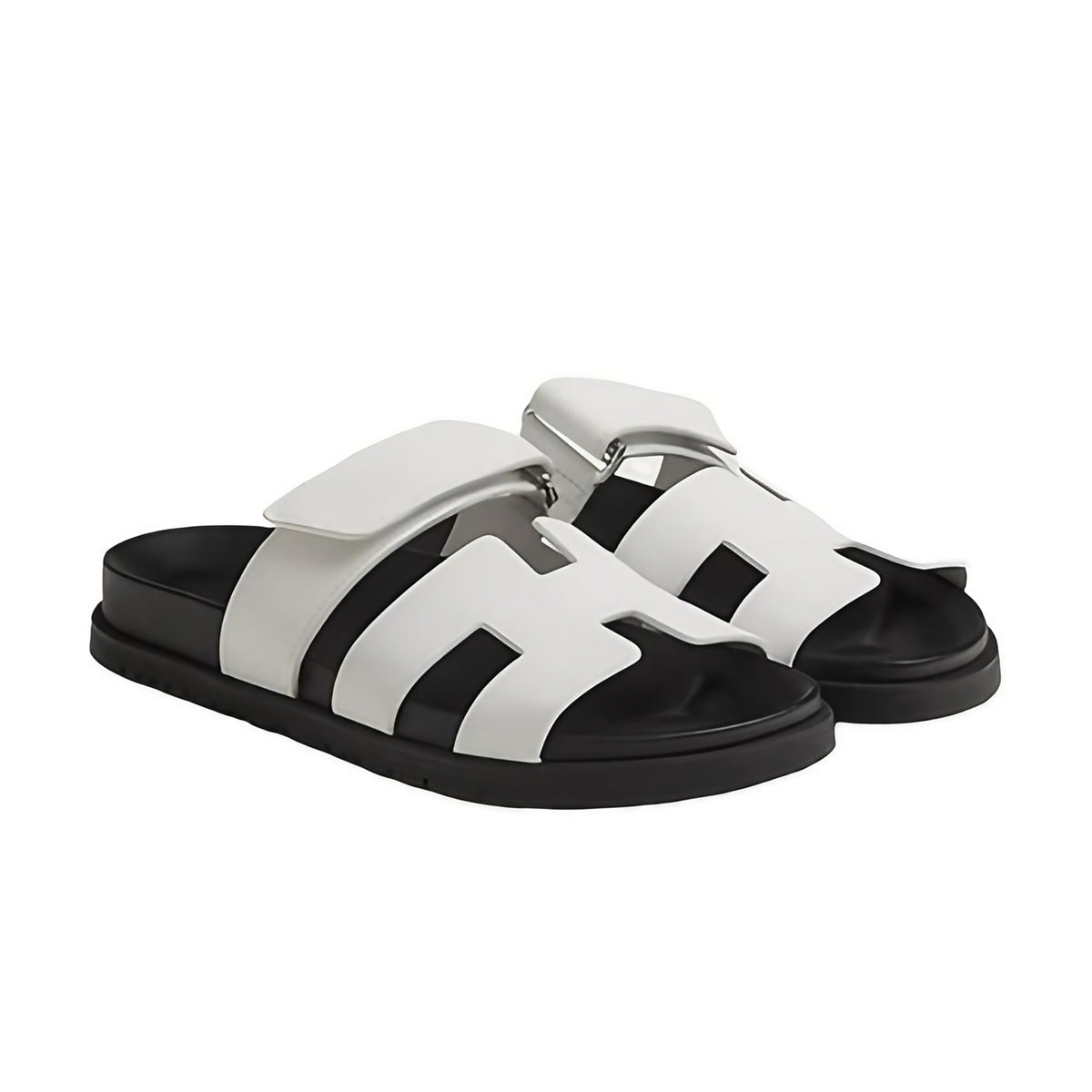 Sandales confortables femme, six coloris, du 35 au 45, blanc