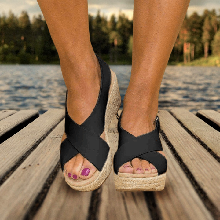 Sandales ergonomiques femme à lanières réglables, 35 au 43
