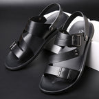 Sandales homme à boucle métallique réglable, du 38 au 48