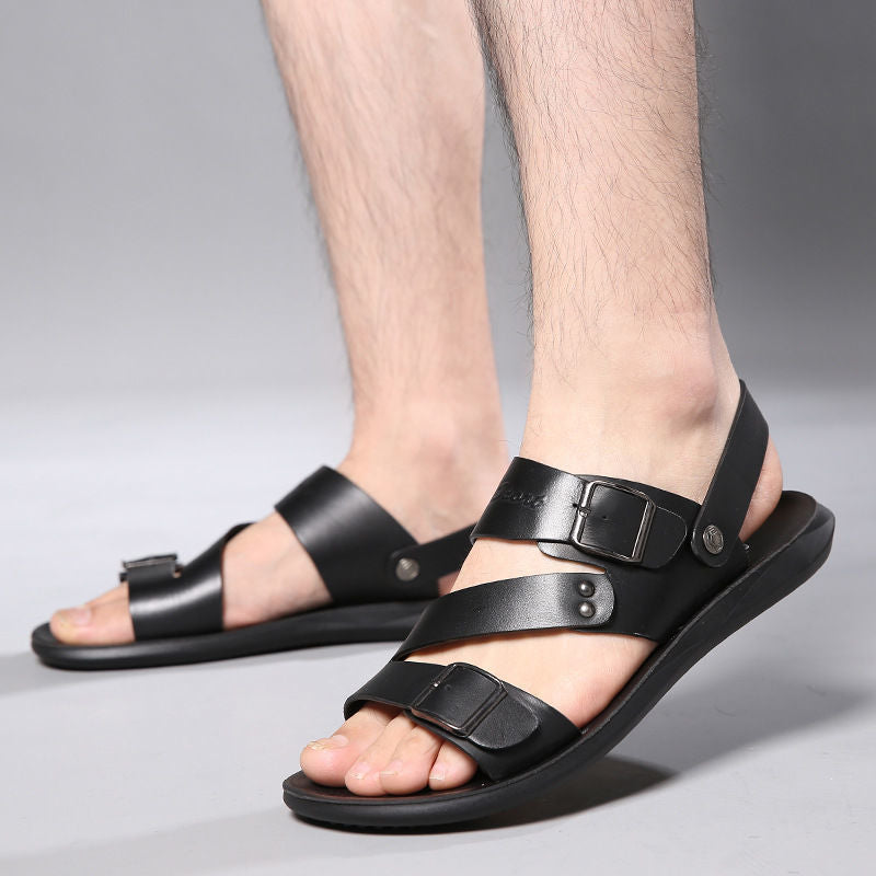 Sandales homme à boucle ajustable pour l'été