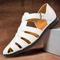 Sandales homme à lanières multiples, cinq coloris, du 38 au 48, blanc
