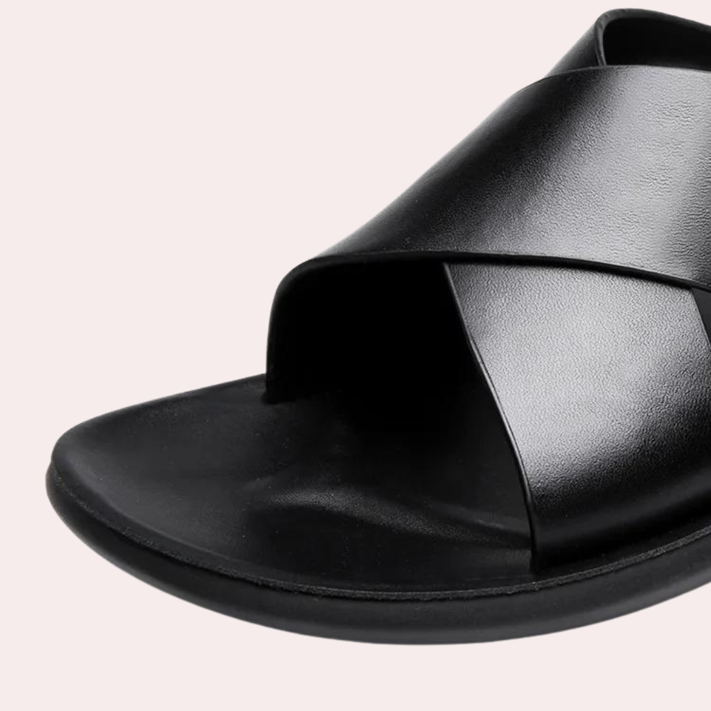 Sandales homme d'été à bout ouvert, semelle antidérapante