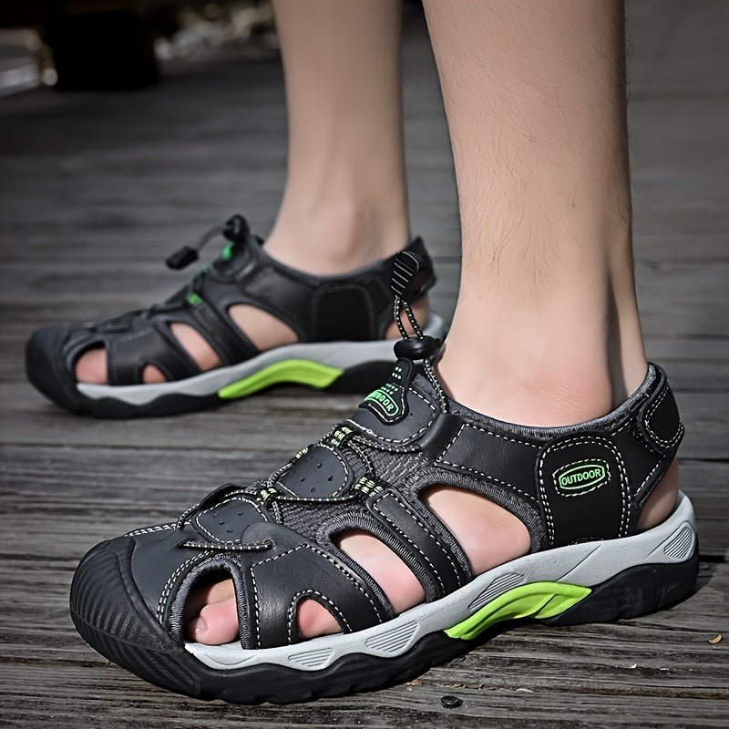 Sandales homme en tige textile aérée, lacet élastique, six coloris