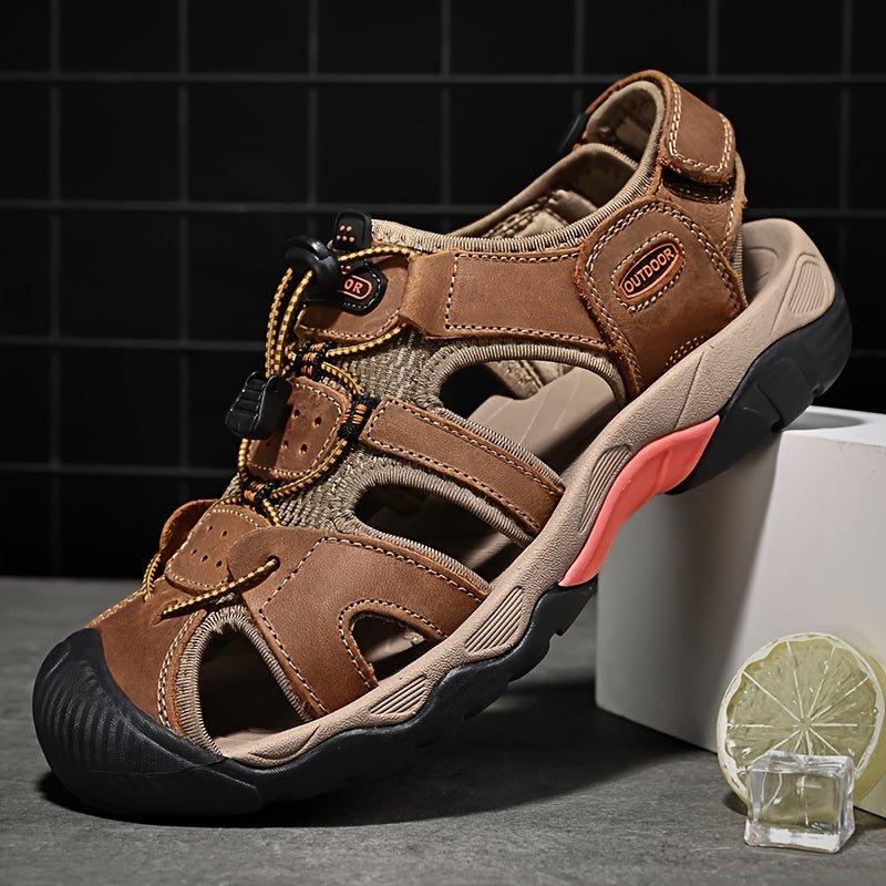 Sandales homme en tige textile aérée, lacet élastique, six coloris