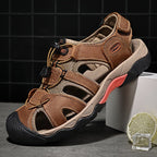 Sandales homme en tige textile aérée, lacet élastique, six coloris