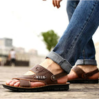 Sandales orthopédiques homme à brides réglables, trois coloris, marron