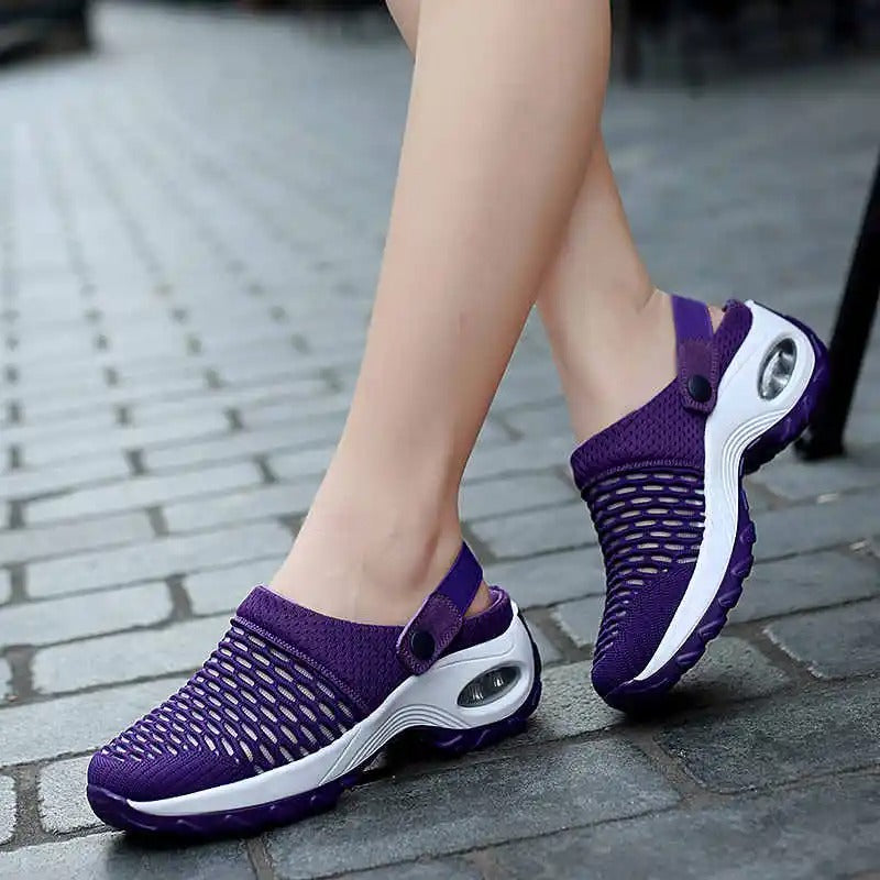 Sandales confortables femme à bride réglable, semelle amortie