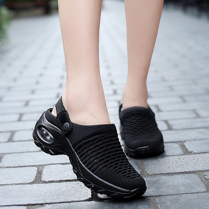 Sandales confortables femme à bride réglable, semelle amortie