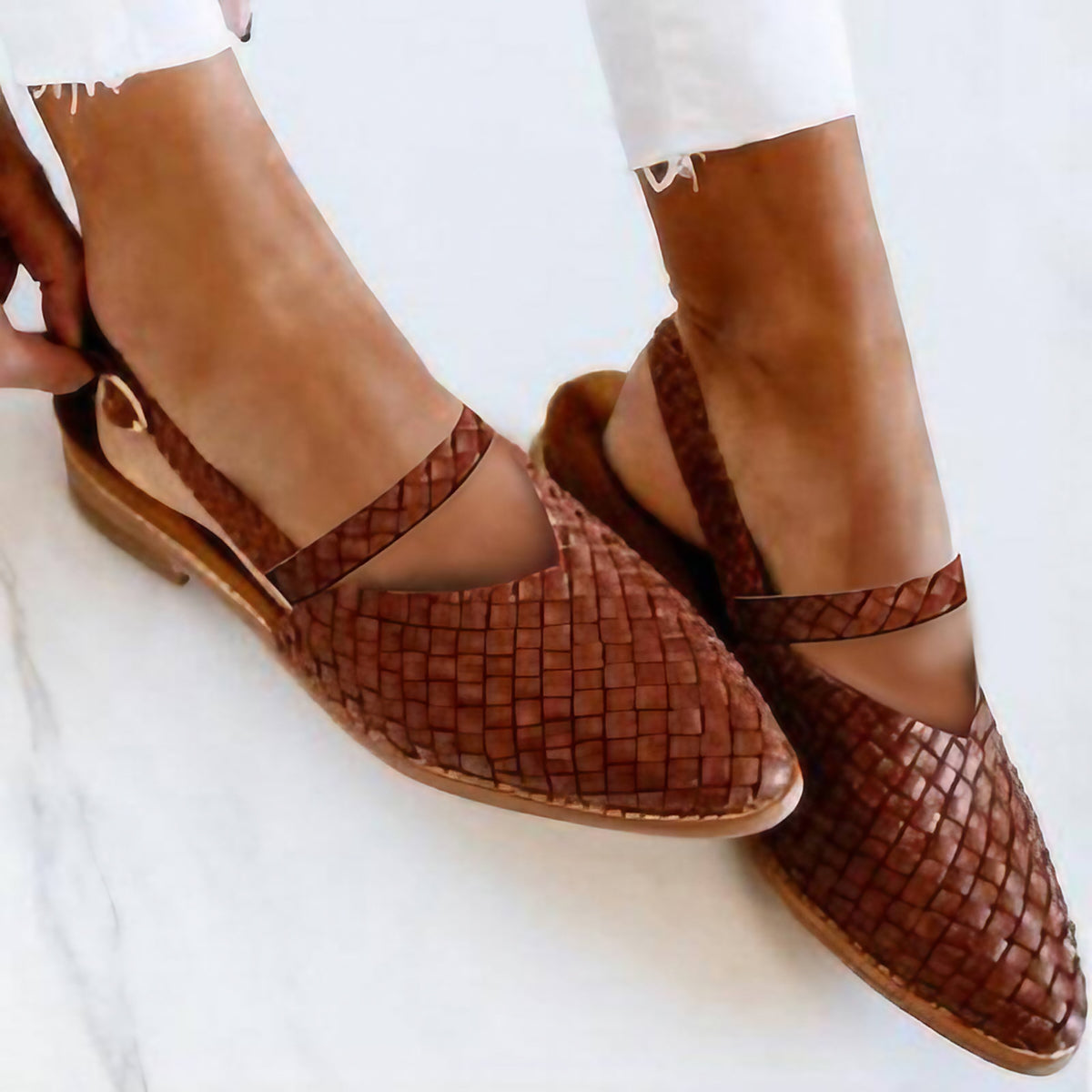 Mules femme à semelle intérieure moelleuse, antidérapantes, marron foncé