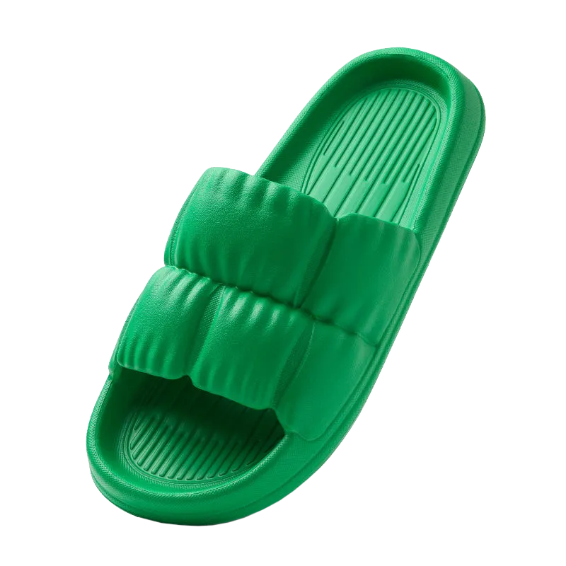 Sandales nuage mixtes à semelle plateforme, 200 g la paire, vert