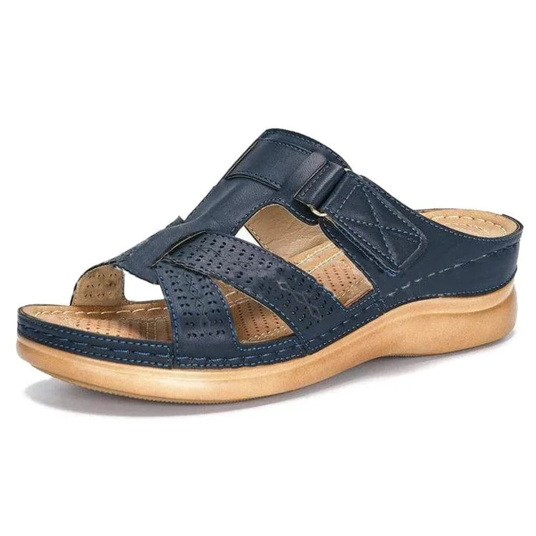 Sandales orthopédiques femme à triple soutien de voûte plantaire