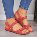 Sandales orthopédiques femme à brides réglables, du 35 au 43, rouge