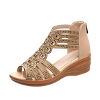 Sandales orthopédiques femme à enfiler, noir ou beige, du 35 au 47