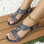 Sandales orthopédiques femme style bohème, à brides, six coloris