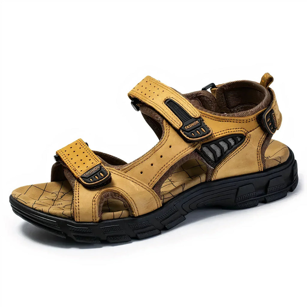 Sandales orthopédiques femme, noir, marron foncé ou jaune, jaune