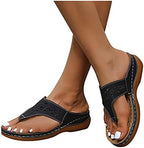 Sandales orthopédiques femme noires à brides réglables
