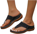 Sandales orthopédiques femme noires à brides réglables
