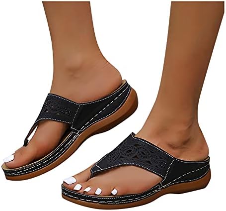 Sandales orthopédiques femme noires à brides réglables