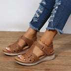 Sandales orthopédiques femme, marron foncé, brun ou noir, brun