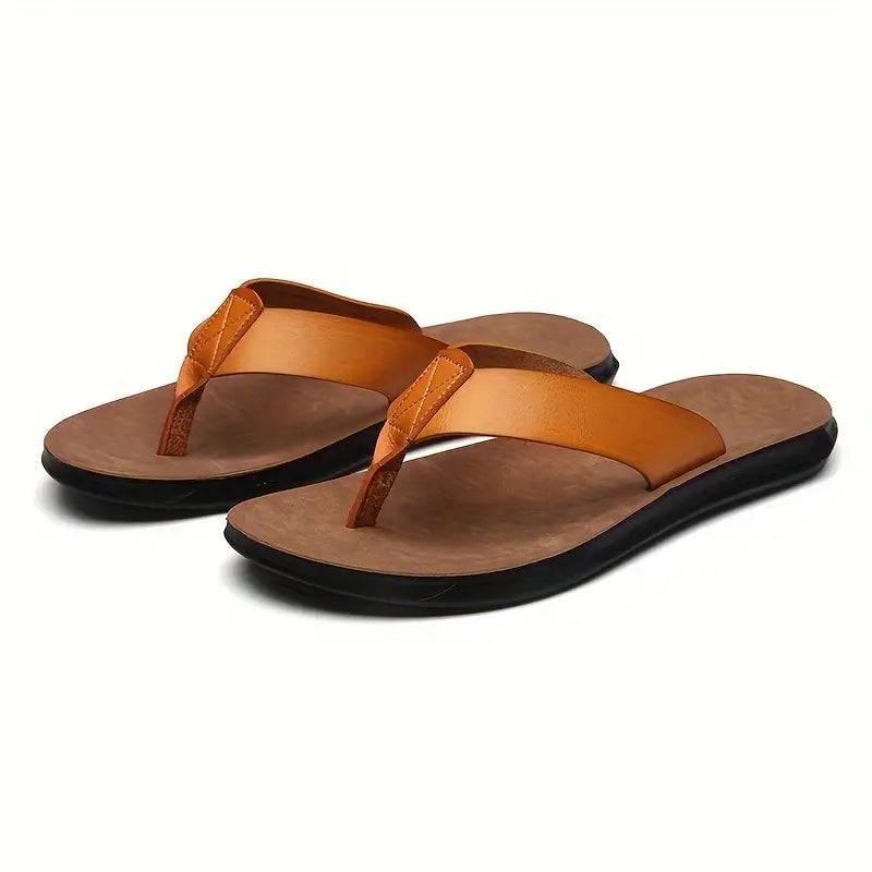Sandales orthopédiques homme à enfiler, cinq coloris, jaune