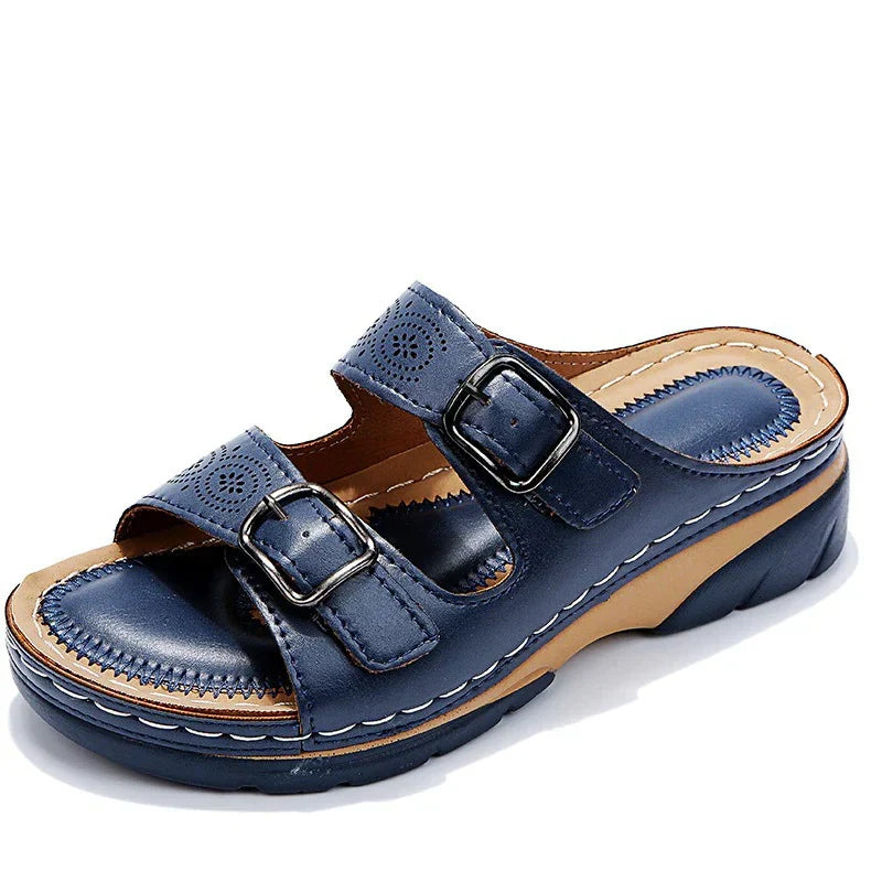 Sandales orthopédiques femme à semelle en gel, quatre coloris