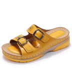 Sandales orthopédiques femme à semelle en gel, quatre coloris