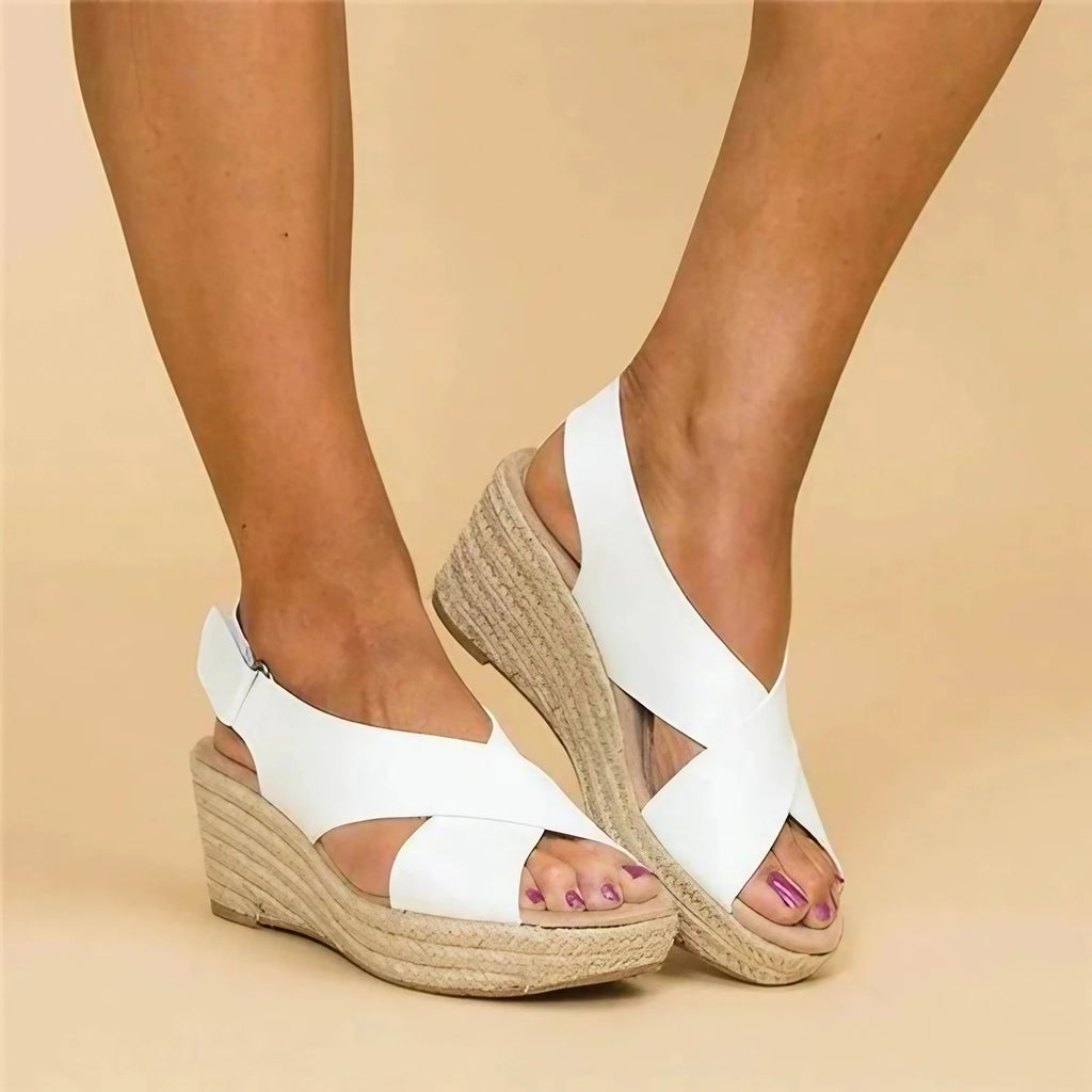 Sandales orthopédiques femme, semelle épaisse et base large
