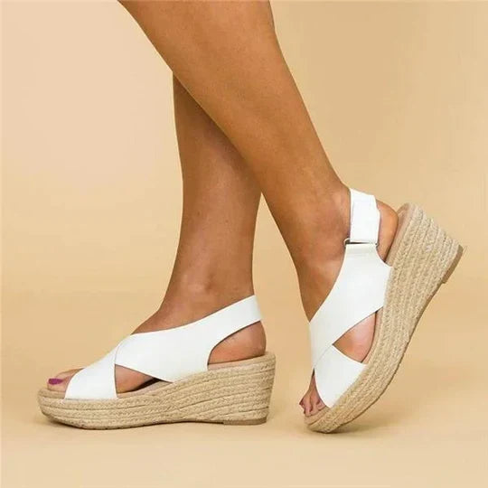 Sandales orthopédiques femme, semelle épaisse et base large