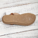 Sandales orthopédiques femme à brides réglables et perles