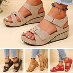 Sandales orthopédiques femme à scratch, semelle amortissante
