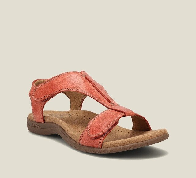 Sandales orthopédiques femme, semelle antidérapante, six coloris, orange