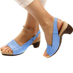 Sandales orthopédiques femme à brides réglables, cinq coloris, bleu