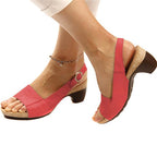 Sandales orthopédiques femme à brides réglables, cinq coloris, rouge