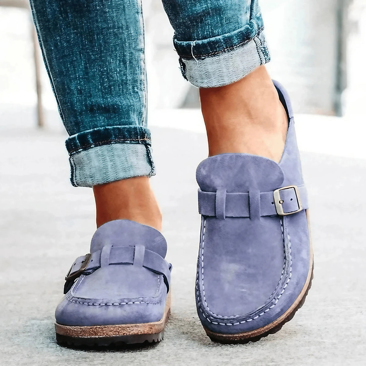 Sandales orthopédiques femme, semelle à mémoire de forme, 35 au 44, lilas
