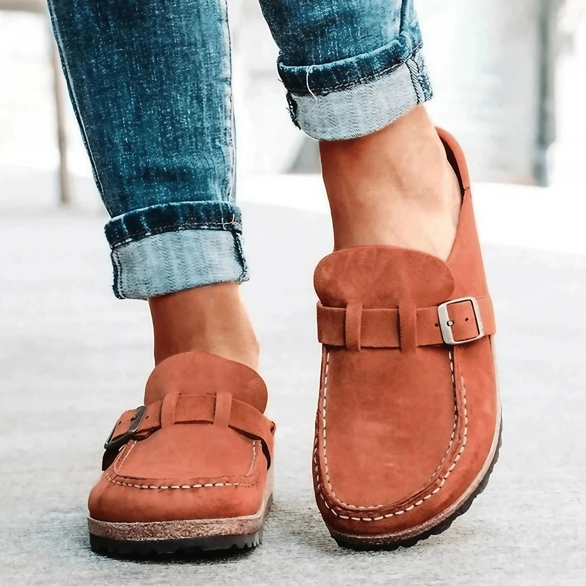 Sandales orthopédiques femme, semelle à mémoire de forme, 35 au 44, marron