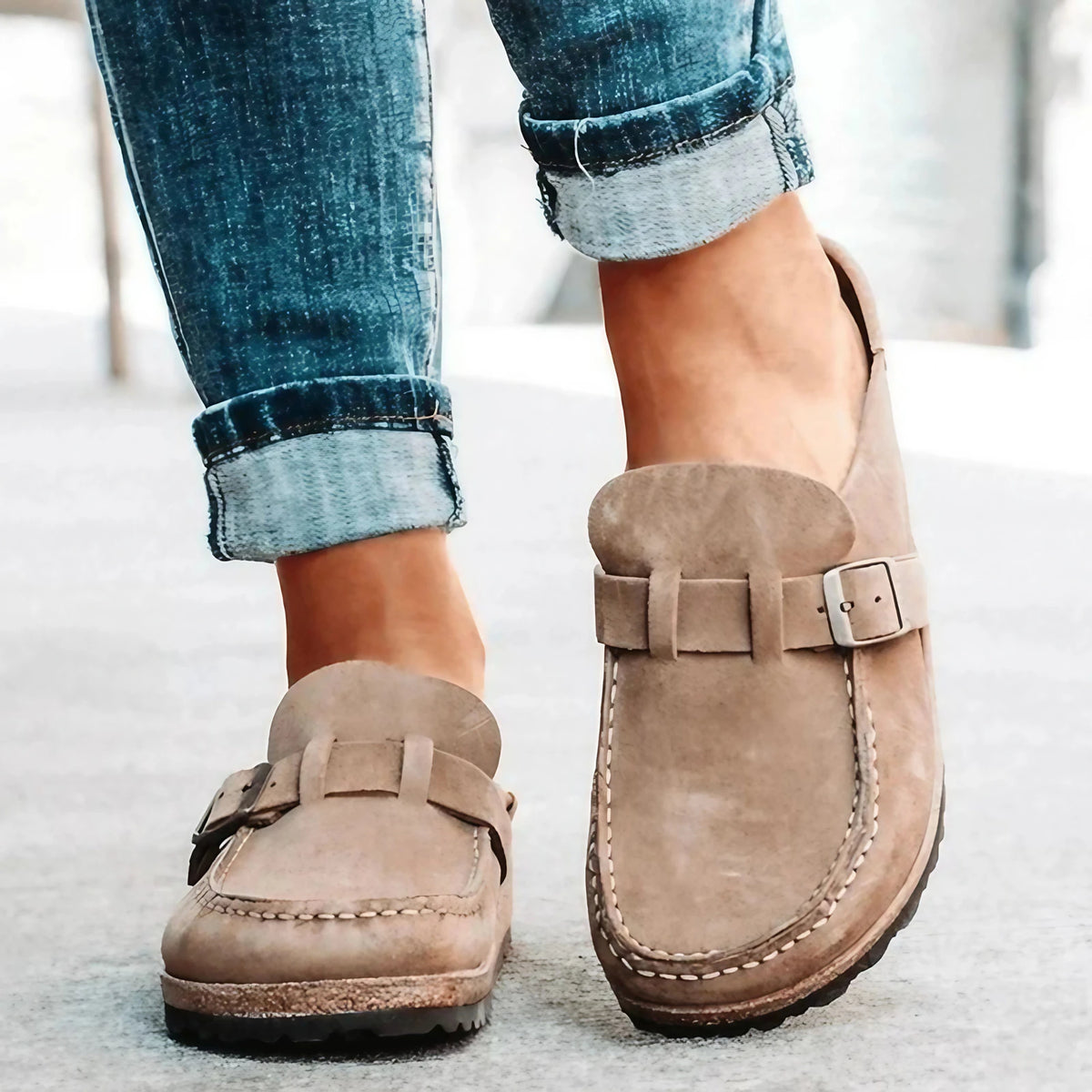 Sandales orthopédiques femme, semelle à mémoire de forme, 35 au 44, kaki