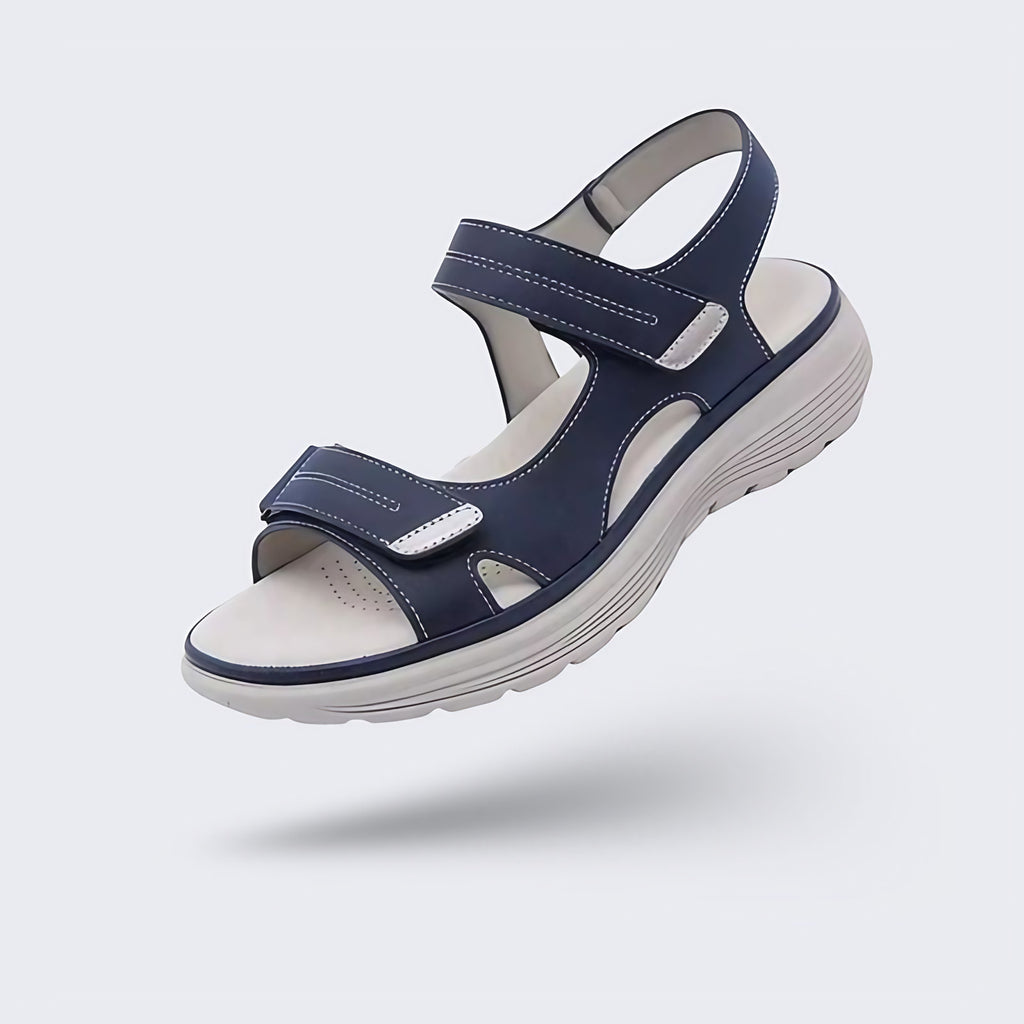 Sandales orthopédiques femme antidérapantes, légères pour l'été, bleu