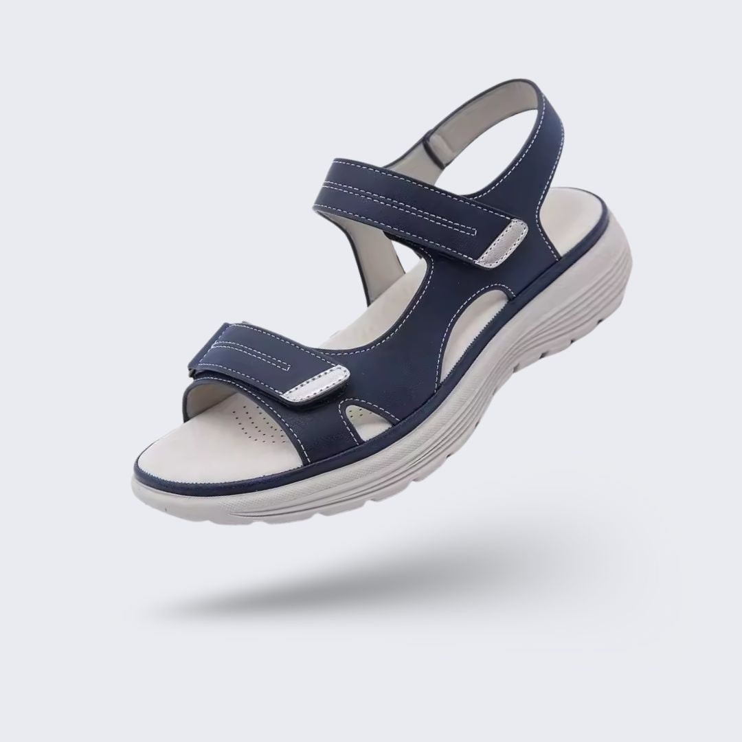 Sandales orthopédiques femme antidérapantes, légères pour l'été, bleu