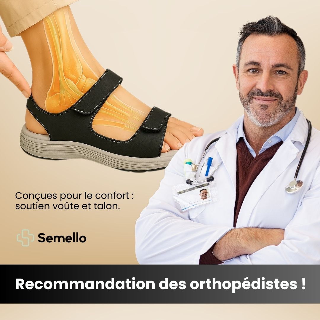 Sandales orthopédiques femme antidérapantes, légères pour l'été