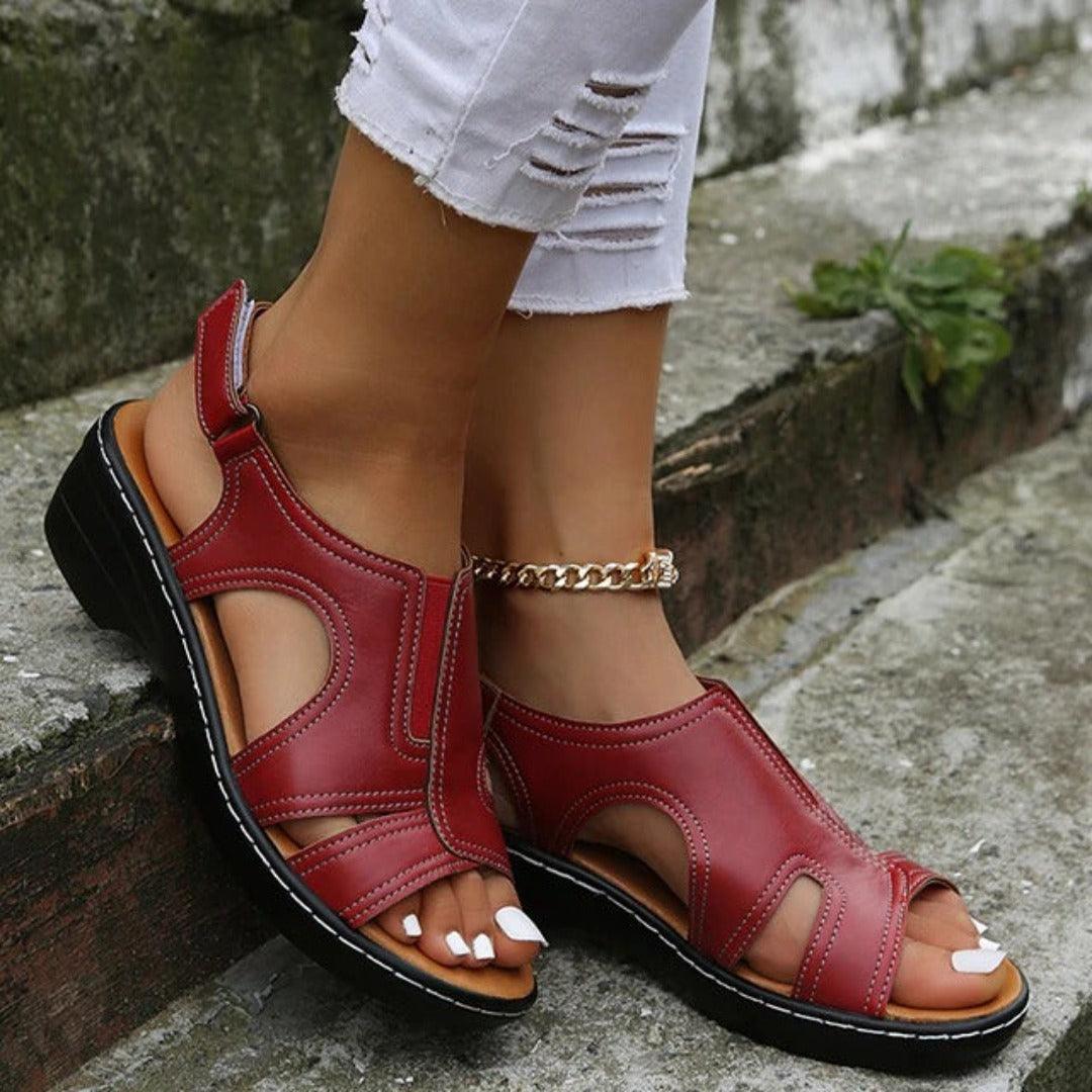Sandales orthopédiques femme, voûte plantaire, semelle amortissante