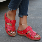 Sandales orthopédiques femme légères, du 35 au 43, rouge